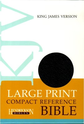KJV Large Print Compact Reference Bible - Black (Bonded Leather)