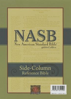 NASB Side Column Reference Bible Black Genuine