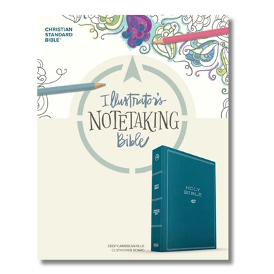CSB Illustrator’s Notetaking Bible, Blue-Cloth Overboard