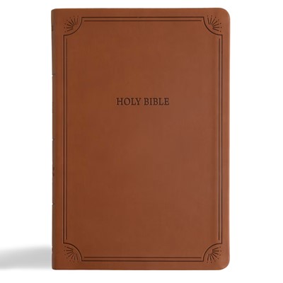 NASB Large Print Thinline Bible, Value Edition, Brown LeatherTouch