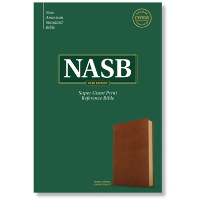 NASB Super Giant Print Reference Bible, Burnt Sienna LeatherTouch