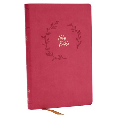 NKJV Holy Bible, Value Ultra Thinline, Red Letter, Comfort Print, Pink Leathersoft