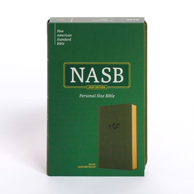 NASB Personal Size Bible, Olive LeatherTouch