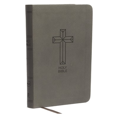 NKJV Value Thinline Bible, Compact, Charcoal Leathersoft