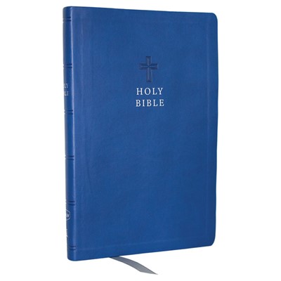 NKJV Ultra Thinline Bible, Blue Leathersoft