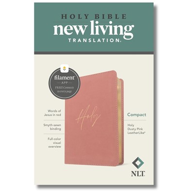 NLT Compact Bible, Filament Enabled ( Holy Dusty Pink, Red Letter )