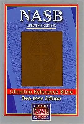 NASB Ultrathin Reference Bible Diamond Stamp (Leathertex)