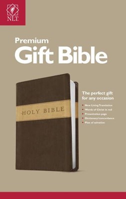 NLT Premium Gift Bible LL Brown Tan (Imitation Leather)