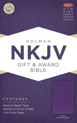 NKJV Gift & Award Bible Purple (Imitation Leather)