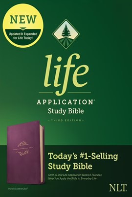 NLT Life Application Study Bible, Third Edition (Leatherlike, Purple)