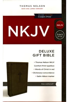 NKJV Deluxe Gift Bible - Gray