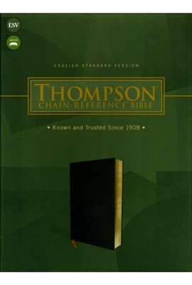 ESV Thompson Chain-Reference Bible - Black Bonded Leather