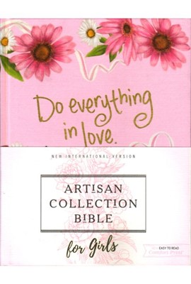 NIV Artisan Collection Bible for Girls - Pink cloth over board
