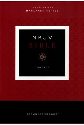 NKJV Maclaren Series Compact Bible - Brown Leathersoft