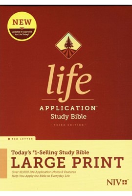 NIV Life Application Study Bible Third Edition Large Print (Hardcover)
