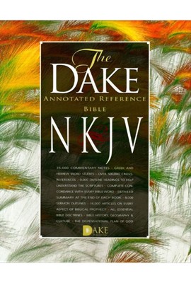 NKJV Dake Annotated Reference Bible - Burgundy Bonded Leather