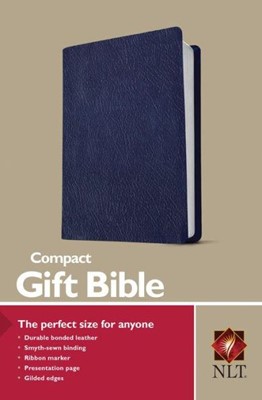 NLT Compact Gift Bible Navy (Bonded Leather)