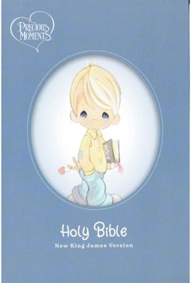 NKJV Precious Moments Small Hands Bible - Blue (Hardcover)