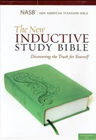 NASB The New Inductive Study Bible - Green Milano Softone (Leather-like)