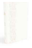 NKJV Comfort Print Bride's Bible - White Leathersoft (Leather-like)