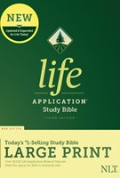 NLT Life Application Third Edition Large-Print Study Bible Hardcover Red-Letter (Hardcover)
