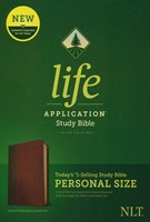 NLT Life Application Study Bible 3rd Edition Personal Size - Brown Leatherlike (Leather-like)
