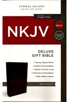 NKJV Deluxe Gift Bible - Toffee (Leather-like)