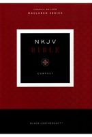 NKJV Compact Maclaren Series Bible - Black (Leather-like)