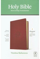 NLT Thinline Reference Bible Filament-Enabled - Aurora Cranberry, Leather-Like (Leather-like)