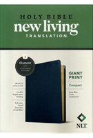 NLT Compact Giant Print Bible Filament-Enabled - Navy Blue Cross, Leather-Like (Leather-like)