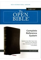 NIV The Open Bible - Black (Leathersoft) (Leather-like)