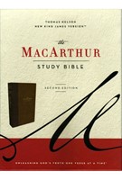 NKJV MacArthur Study Bible 2nd Edition - Brown Leathersoft (Leather-like)