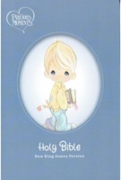 NKJV Precious Moments Small Hands Bible - Blue (Hardcover) (Hardcover)