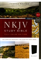 NKJV Study Bible Full-Color Edition - Black Leathersoft (Leather-like)