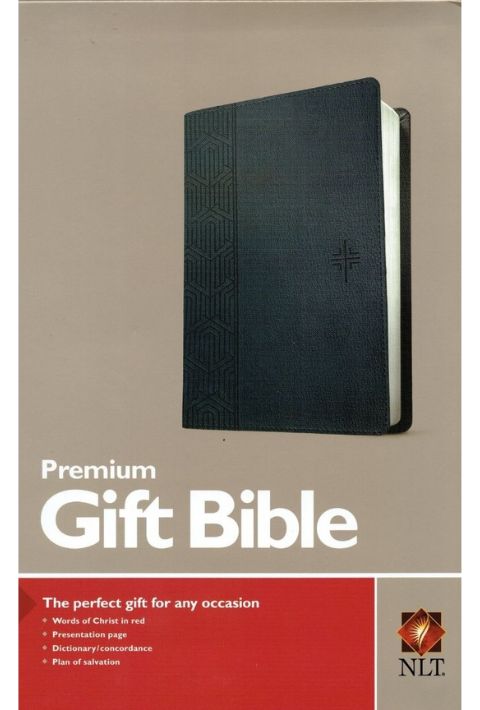 NLT Premium Gift Bible - Blue Cross (Leatherlike)