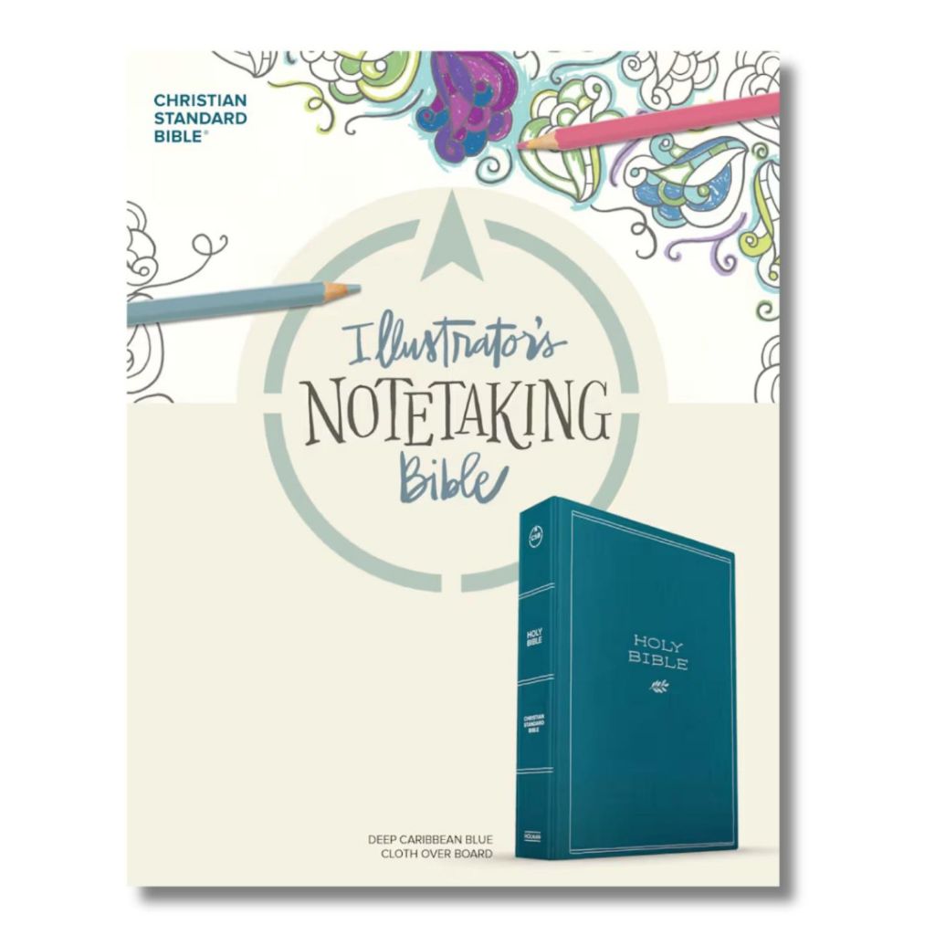 CSB Illustrator’s Notetaking Bible, Blue-Cloth Overboard