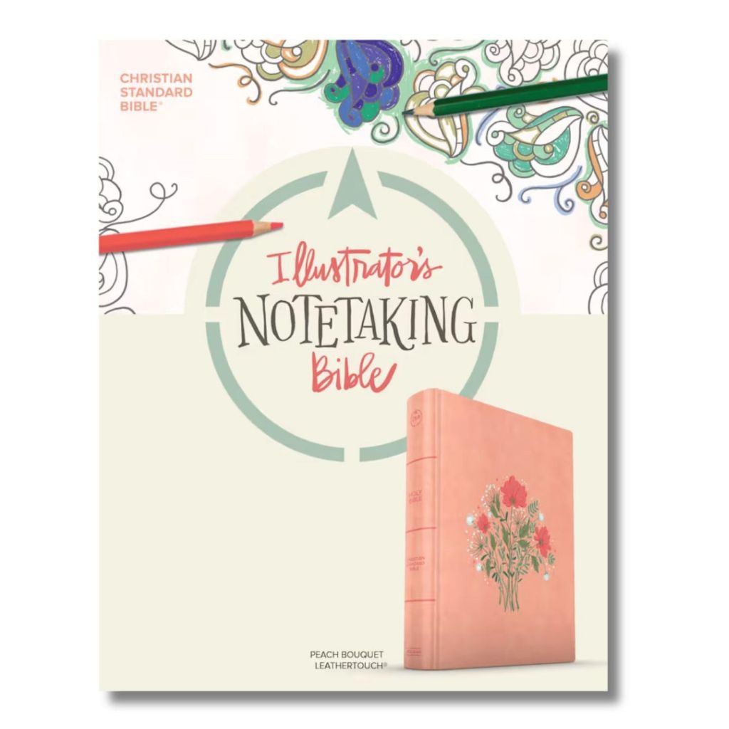 CSB Illustrator’s Notetaking Bible, Peach-Leathertouch
