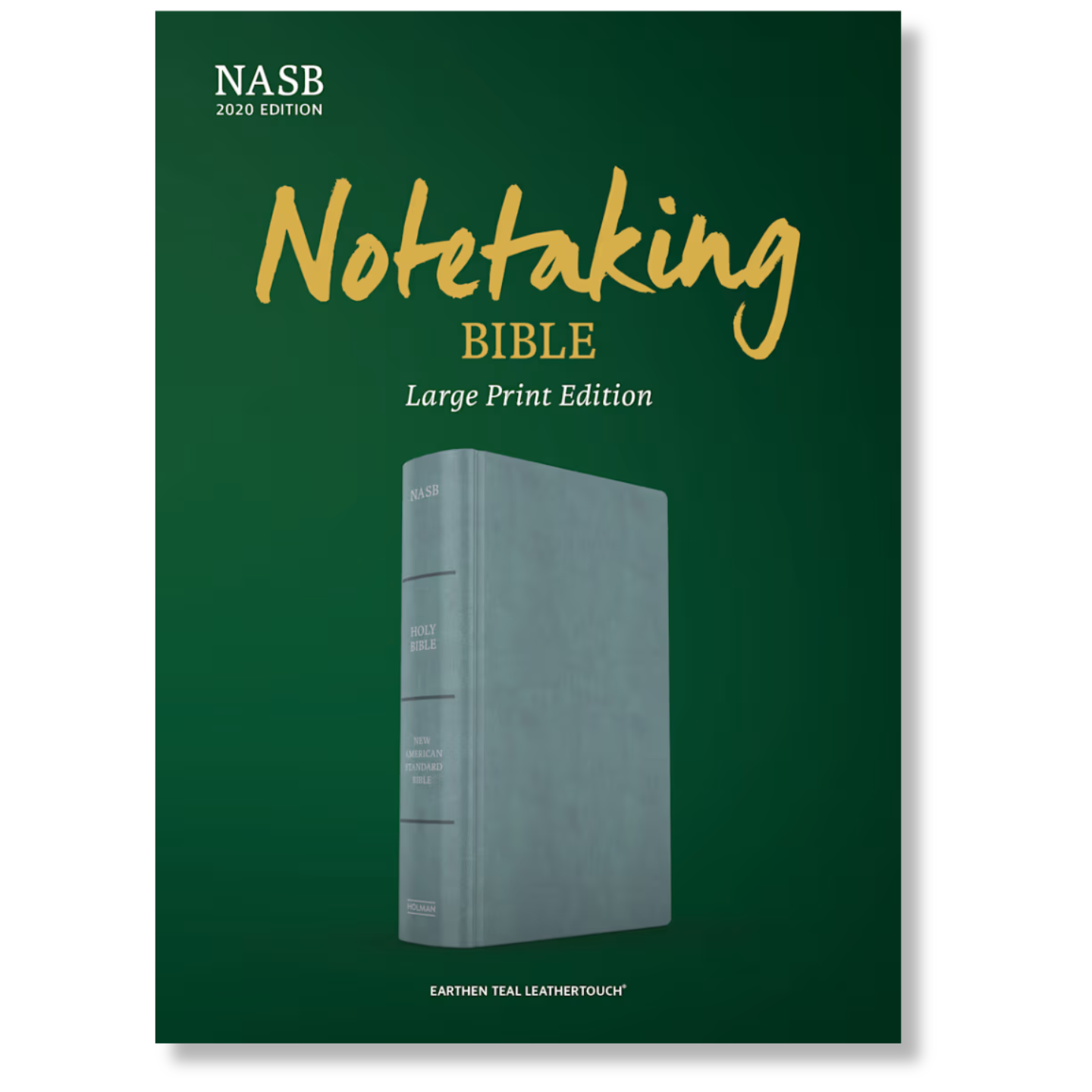 NASB Notetaking Bible, Large Print Edition, Earthen Teal SuedeSoft LeatherTouch