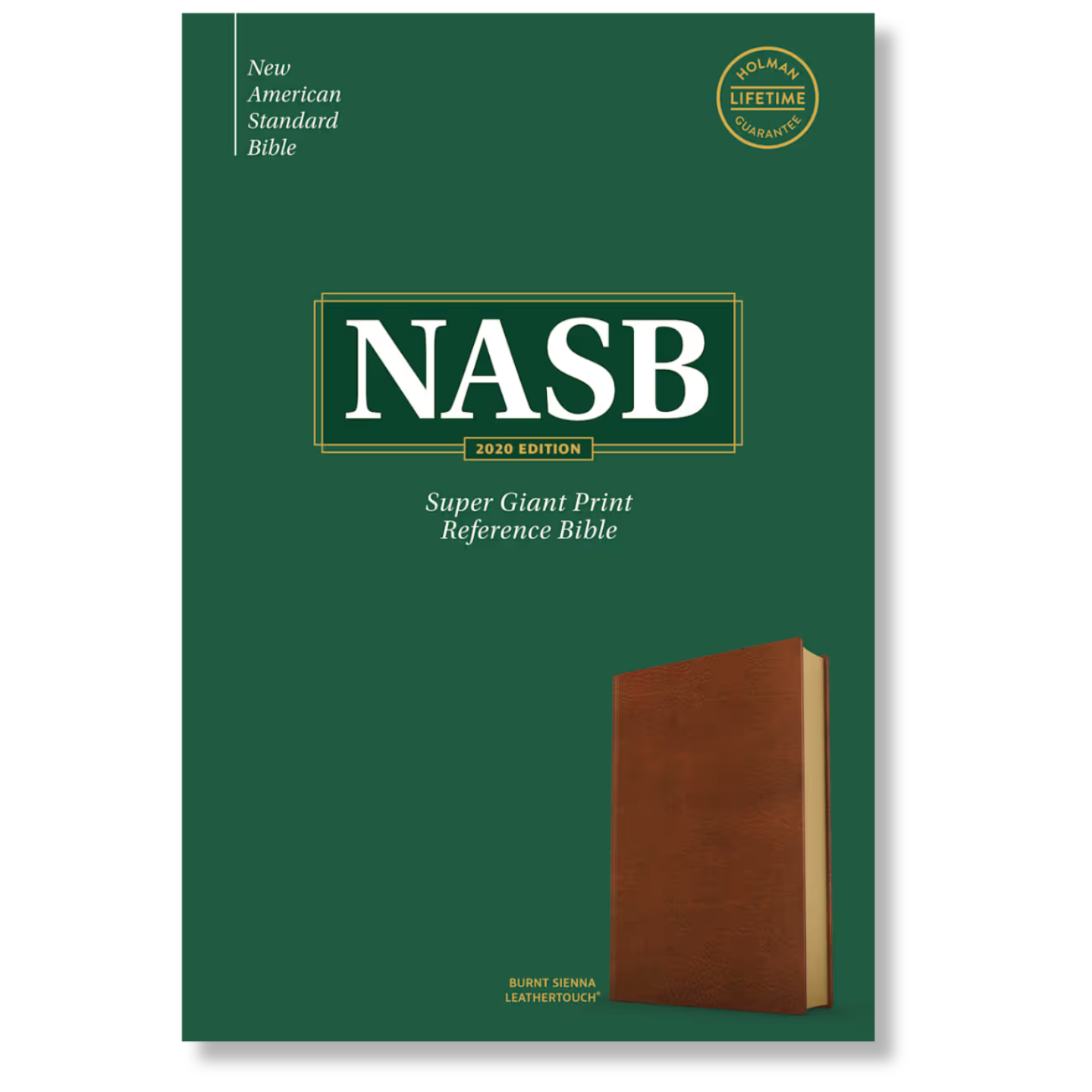 NASB Super Giant Print Reference Bible, Burnt Sienna LeatherTouch