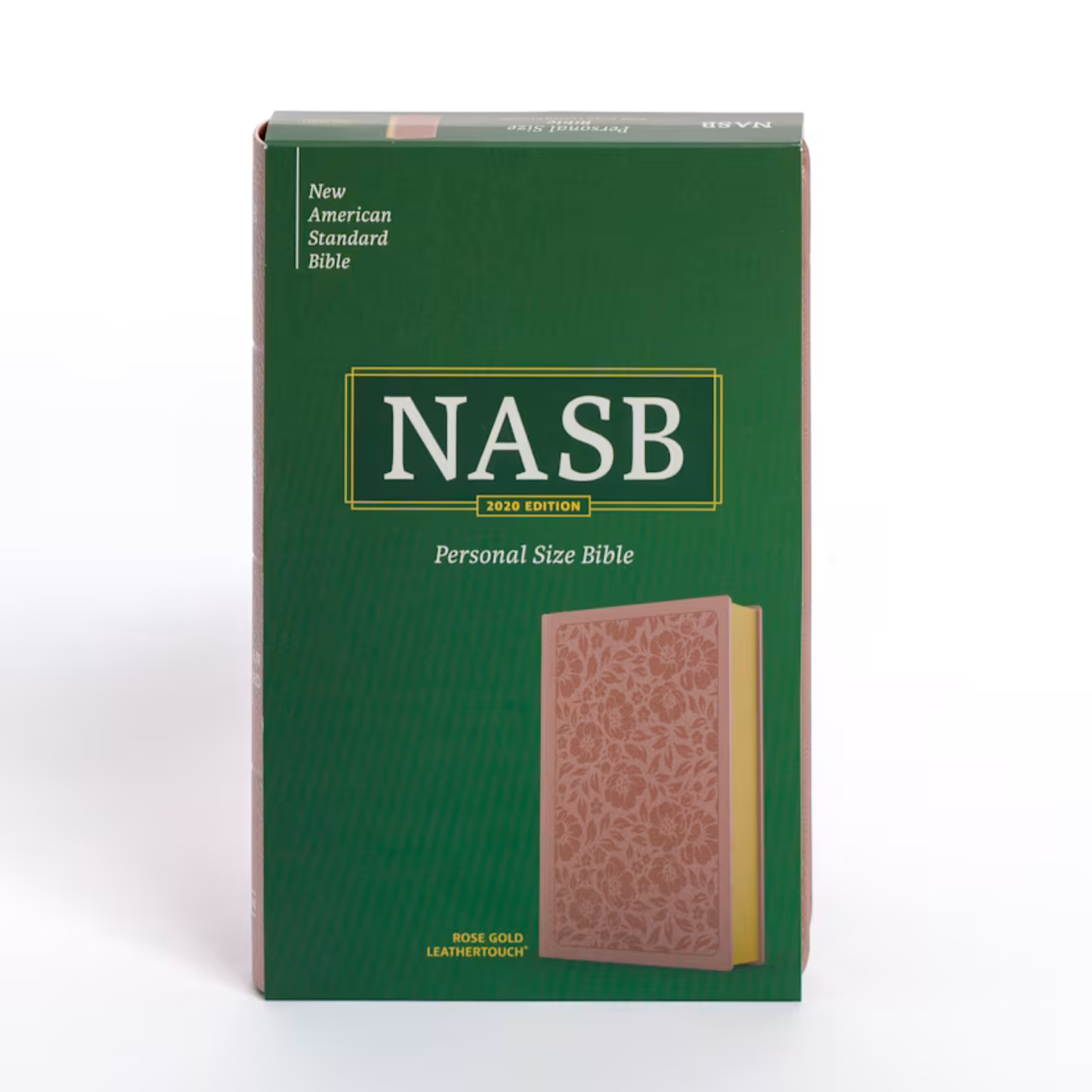 NASB Personal Size Bible, Rose Gold LeatherTouch
