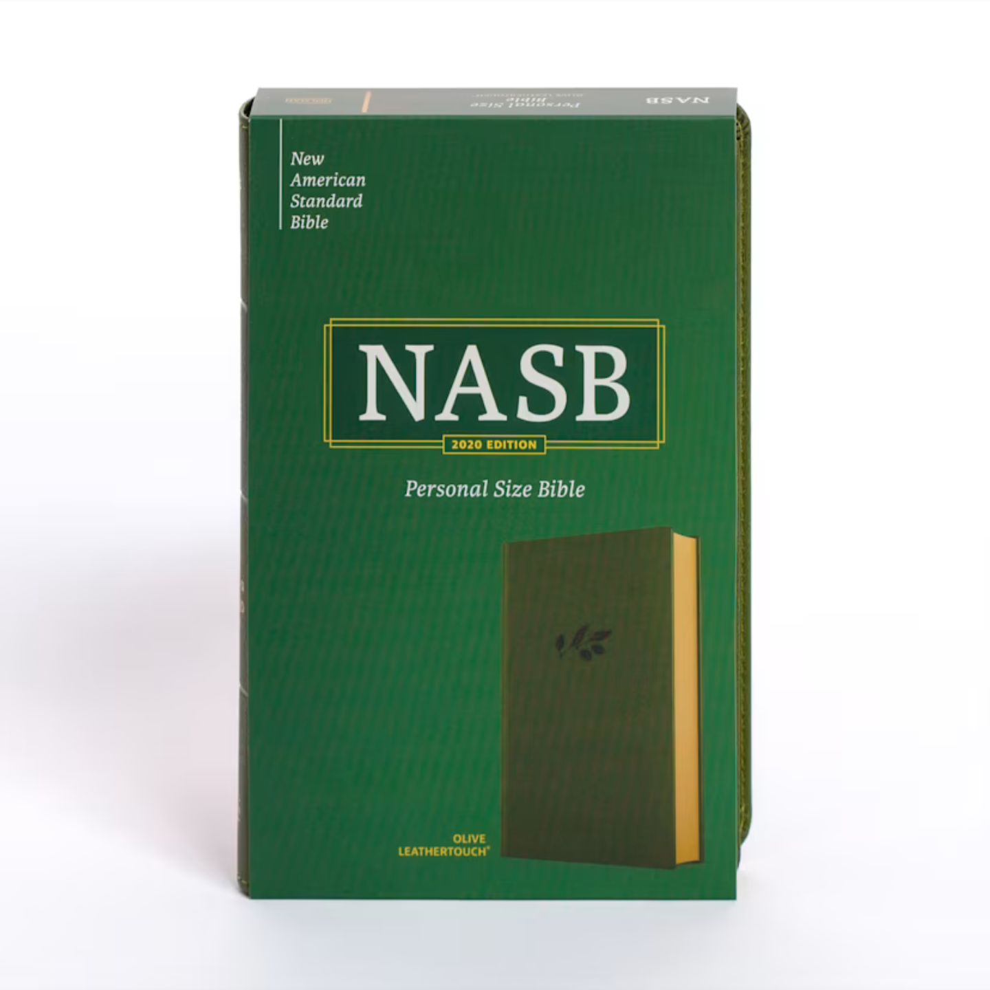 NASB Personal Size Bible, Olive LeatherTouch