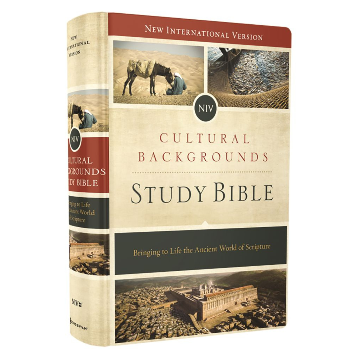 NIV, Cultural Backgrounds Study Bible, Hardcover, Red Letter