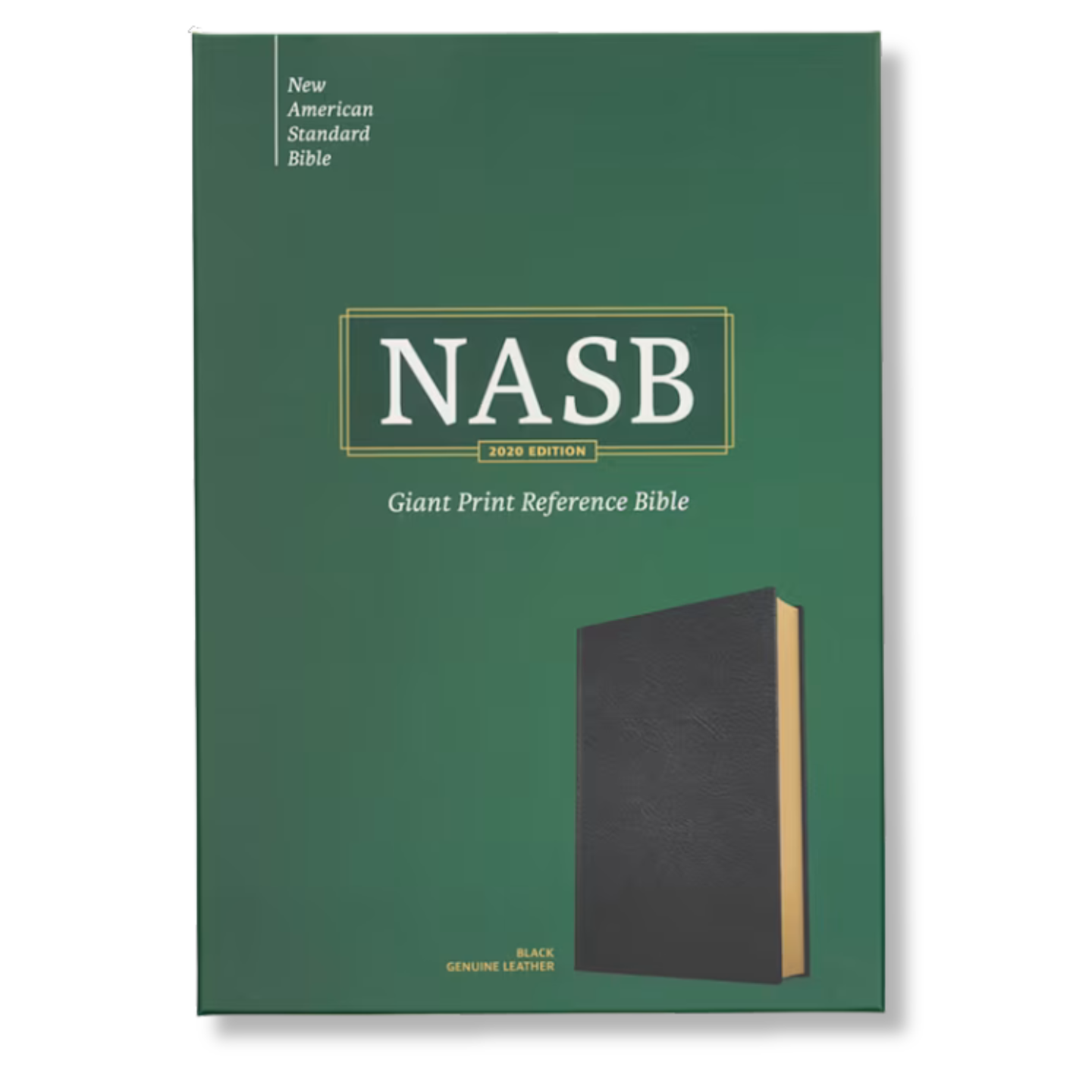 NASB Giant Print Reference Bible, Black Genuine Leather