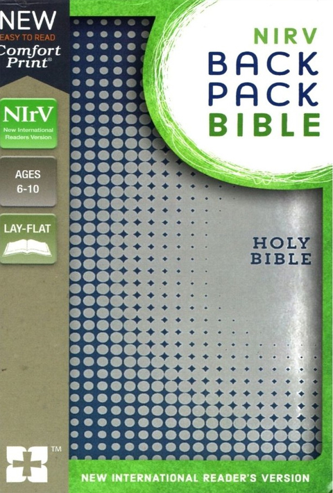 NIRV BACKPACK BIBLE BLUE SILVER LS