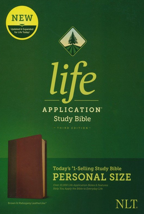 NLT Life Application Study Bible 3rd Edition Personal Size - Brown Leatherlike