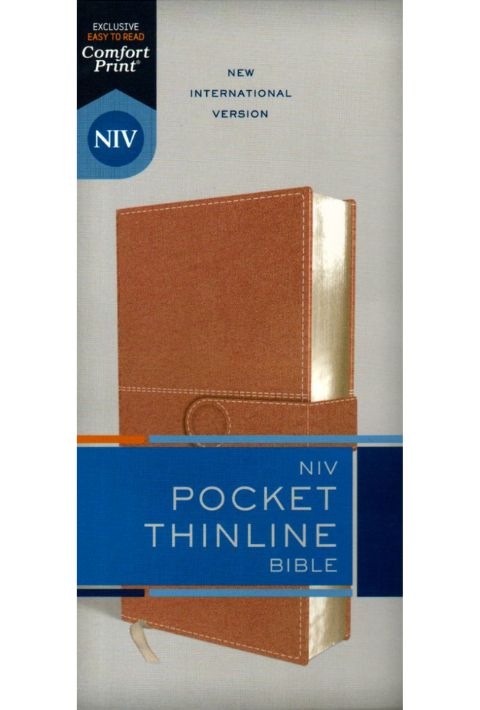 NIV Pocket Thinline Bible - Pink Leathersoft