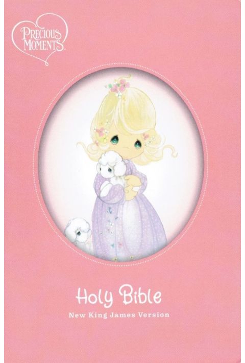 NKJV Precious Moments Small Hands Bible - Pink (Hardcover)