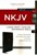 NKJV Large Print Thinline Reference Bible - Black Leathersoft, Thumb Index